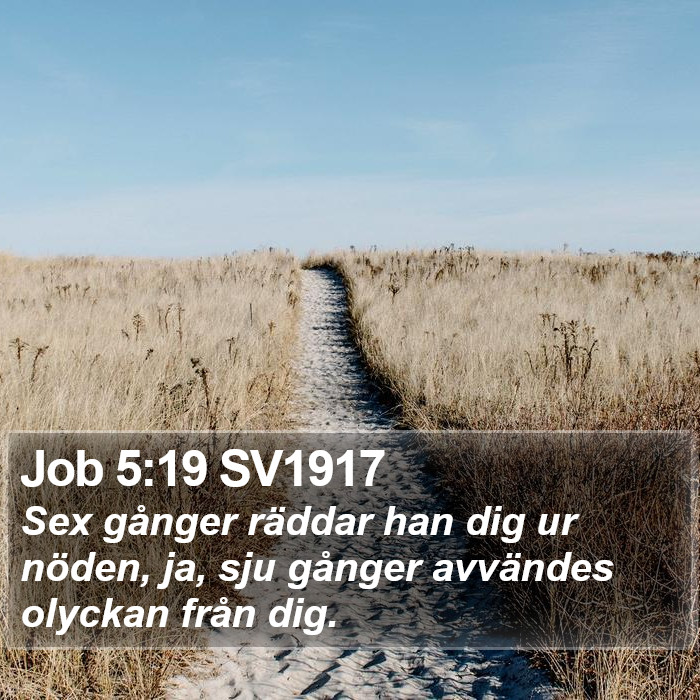 Job 5:19 SV1917 Bible Study