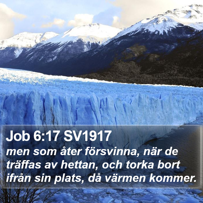 Job 6:17 SV1917 Bible Study