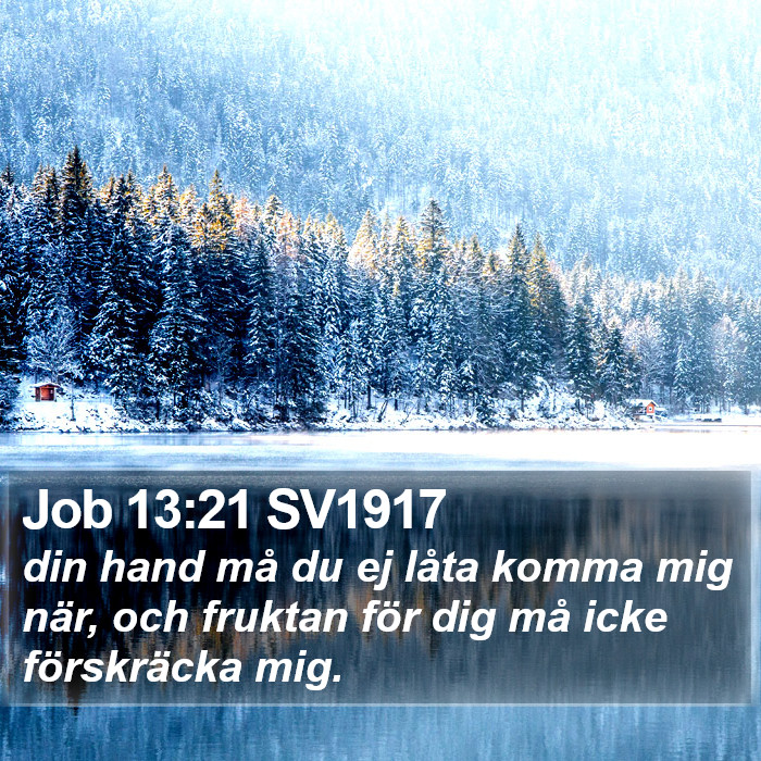 Job 13:21 SV1917 Bible Study