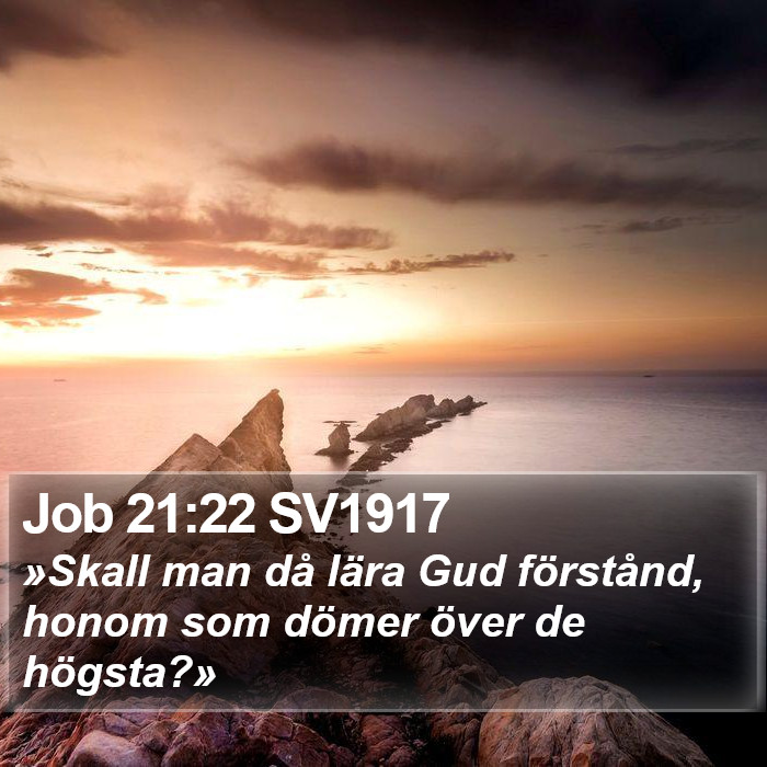 Job 21:22 SV1917 Bible Study