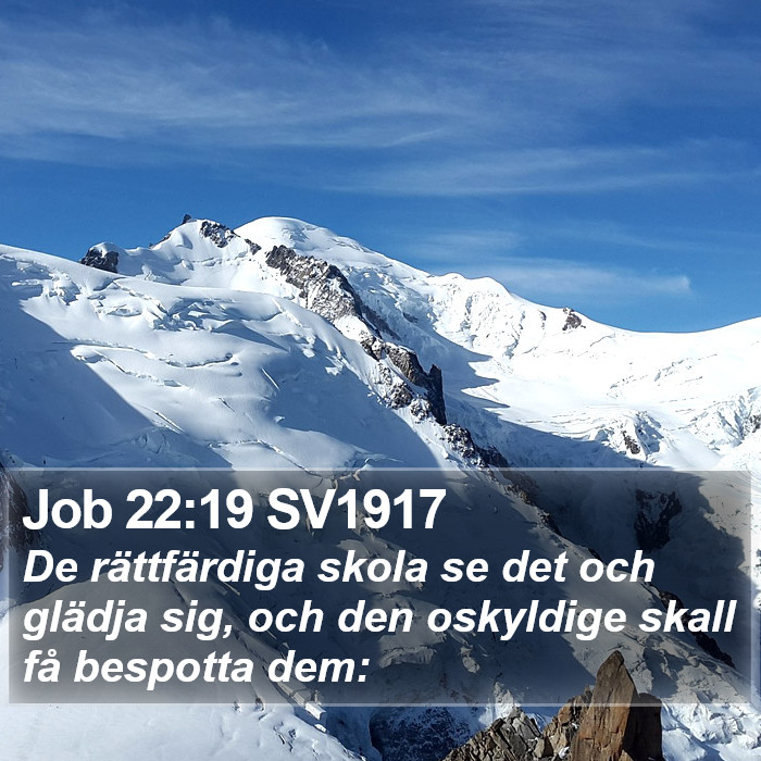 Job 22:19 SV1917 Bible Study