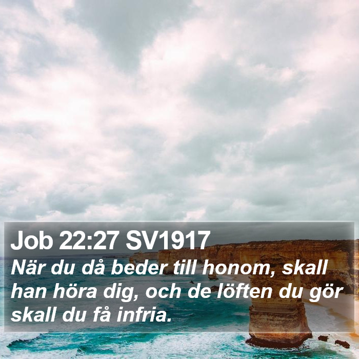 Job 22:27 SV1917 Bible Study