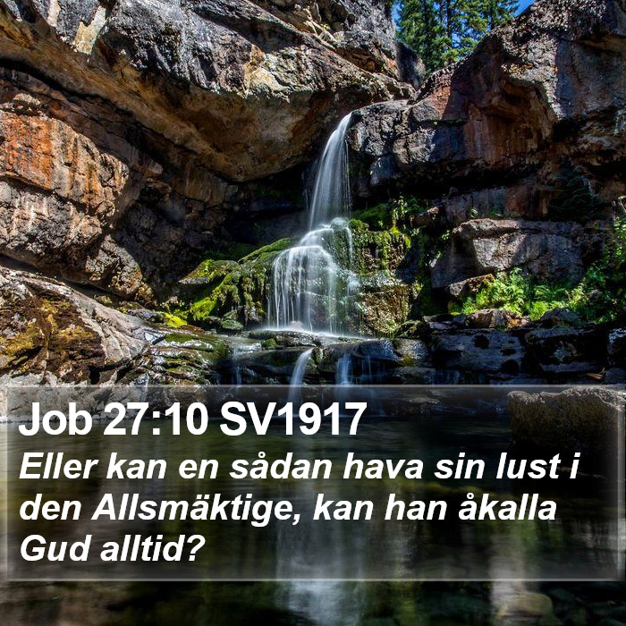 Job 27:10 SV1917 Bible Study