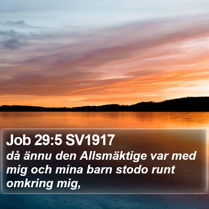 Job 29:5 SV1917 Bible Study