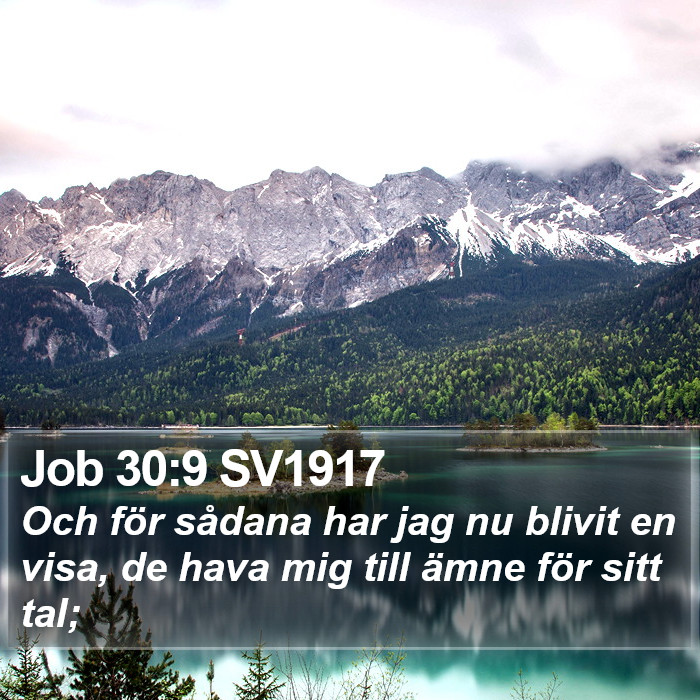 Job 30:9 SV1917 Bible Study