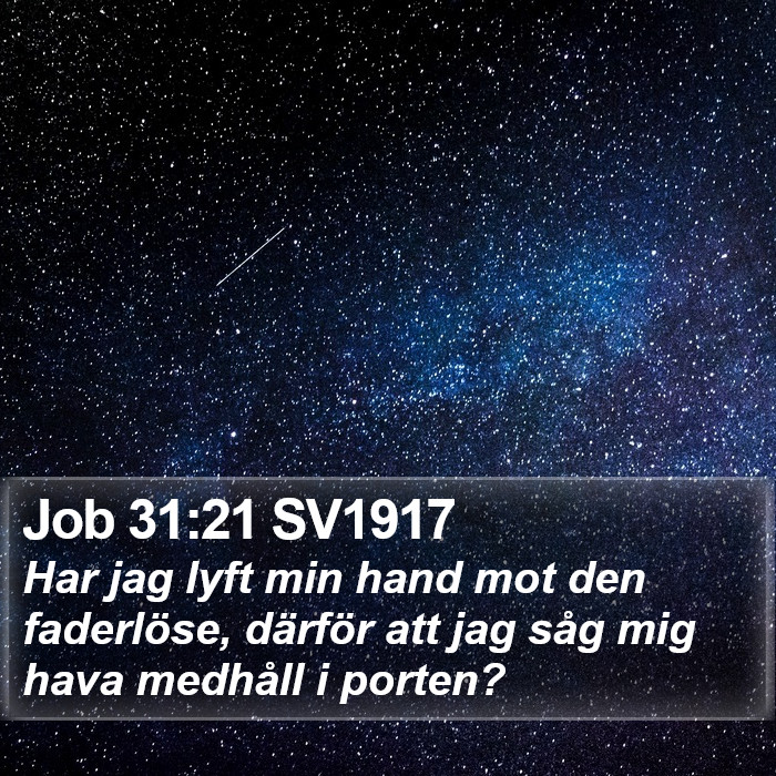 Job 31:21 SV1917 Bible Study