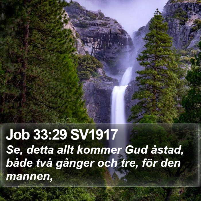 Job 33:29 SV1917 Bible Study