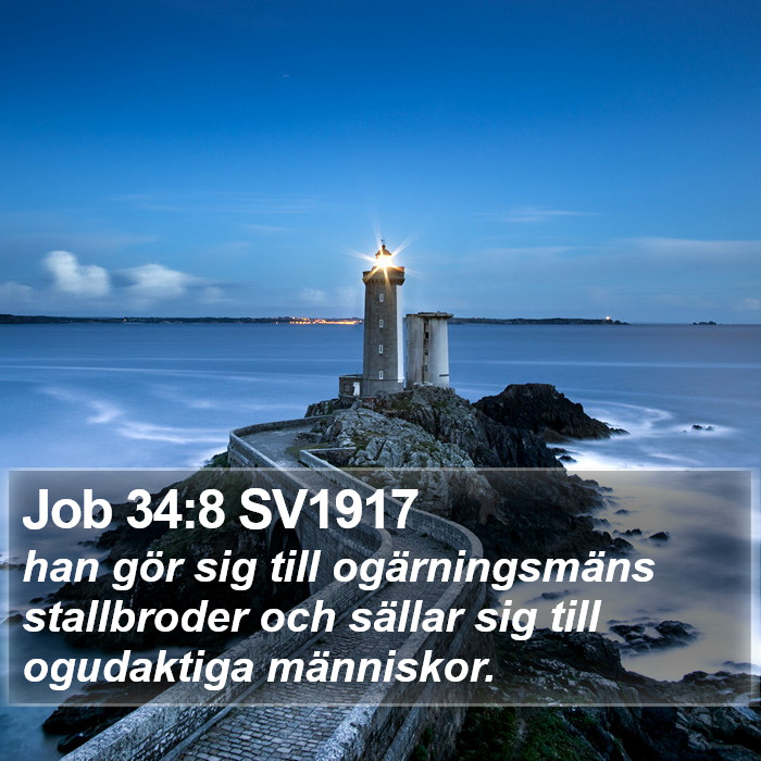 Job 34:8 SV1917 Bible Study