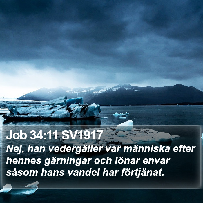 Job 34:11 SV1917 Bible Study