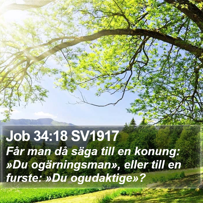 Job 34:18 SV1917 Bible Study