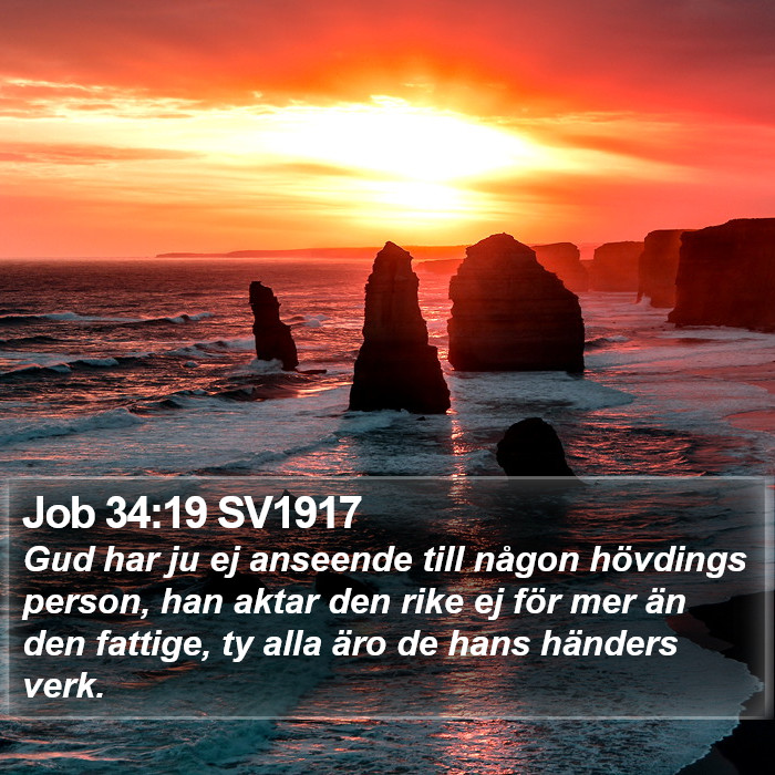 Job 34:19 SV1917 Bible Study