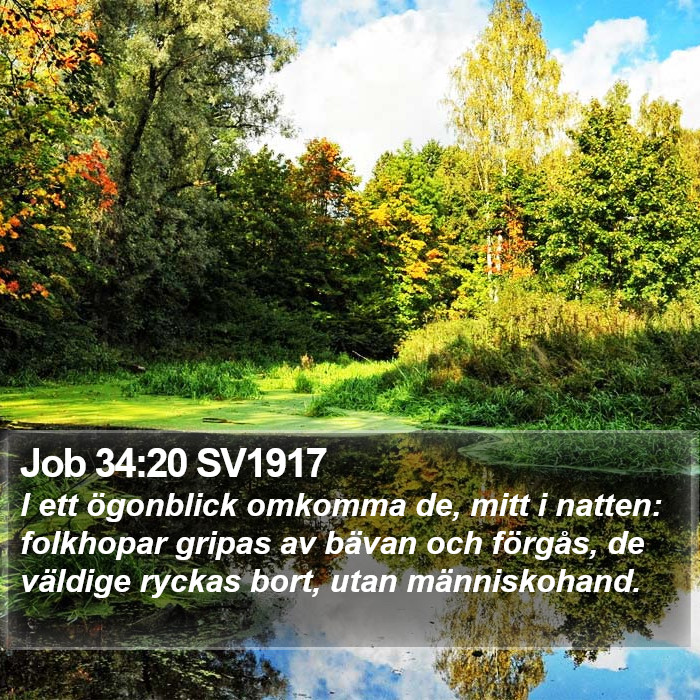 Job 34:20 SV1917 Bible Study