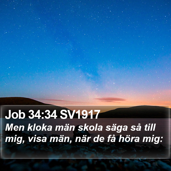 Job 34:34 SV1917 Bible Study