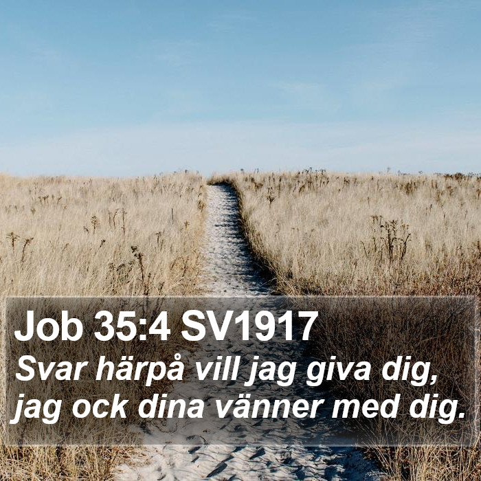 Job 35:4 SV1917 Bible Study