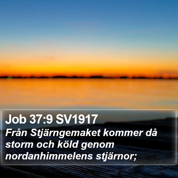 Job 37:9 SV1917 Bible Study