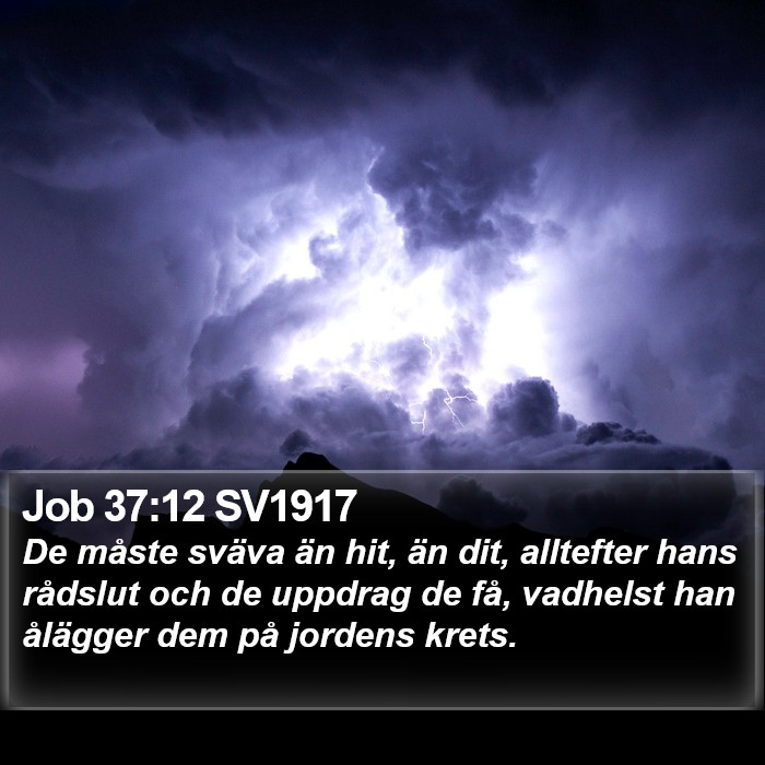 Job 37:12 SV1917 Bible Study