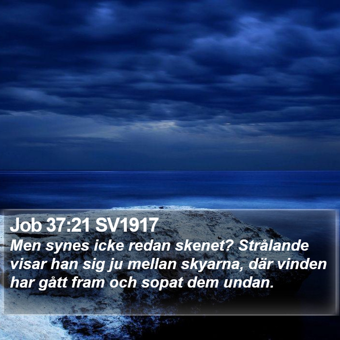 Job 37:21 SV1917 Bible Study