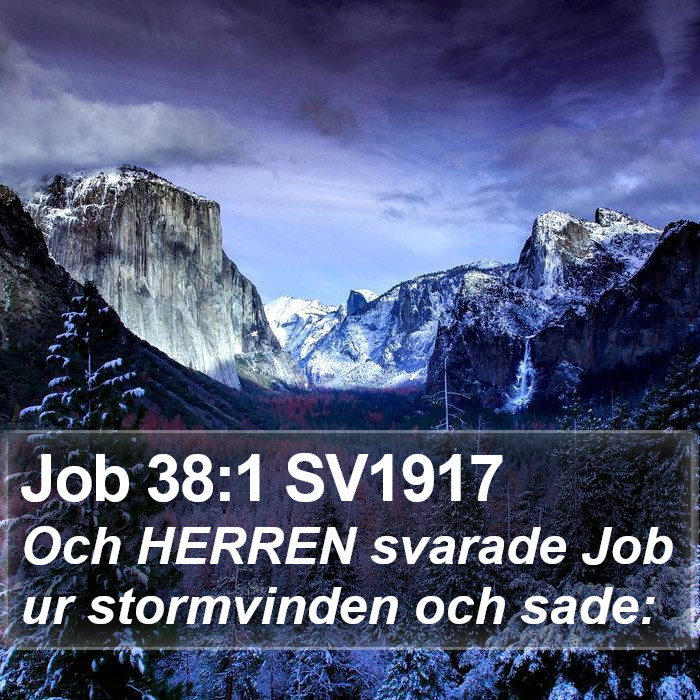 Job 38:1 SV1917 Bible Study