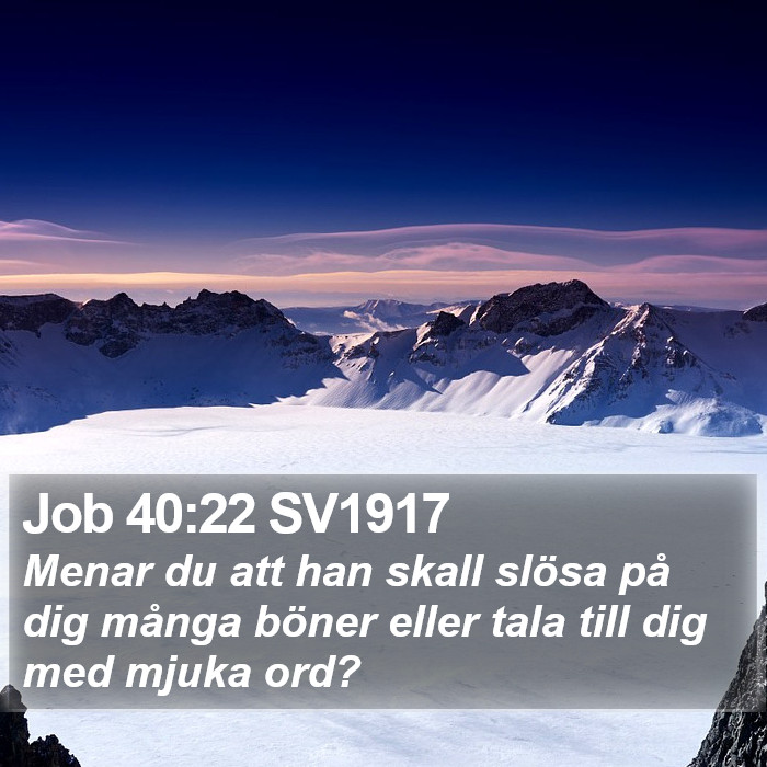 Job 40:22 SV1917 Bible Study