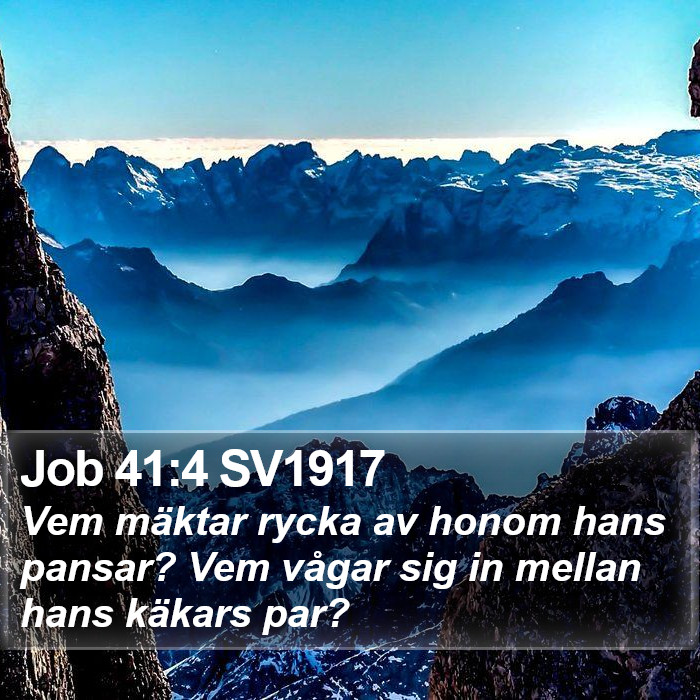 Job 41:4 SV1917 Bible Study