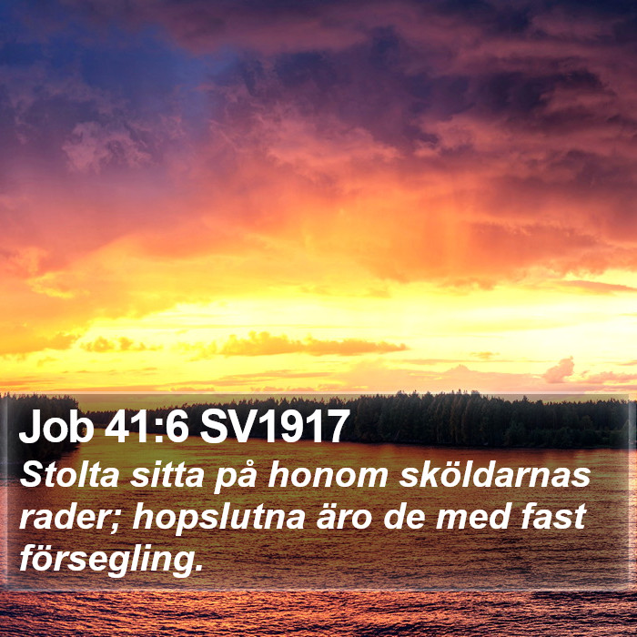 Job 41:6 SV1917 Bible Study