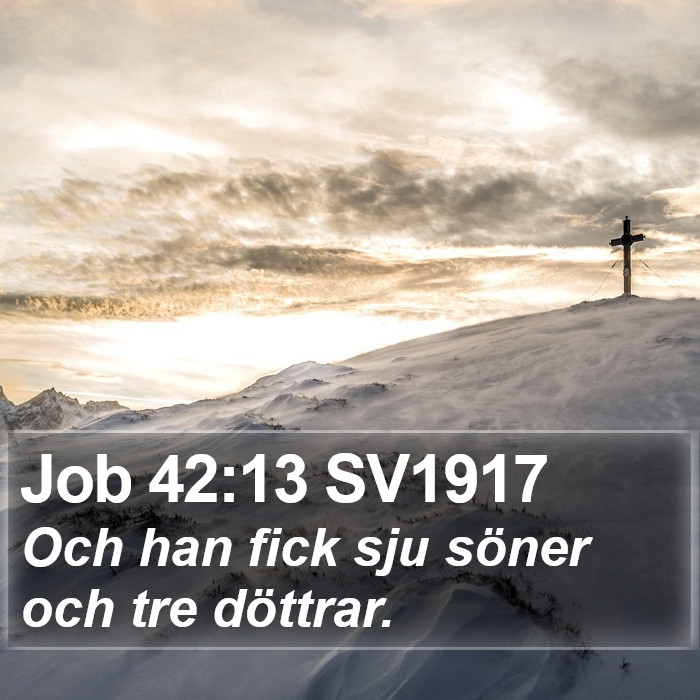 Job 42:13 SV1917 Bible Study