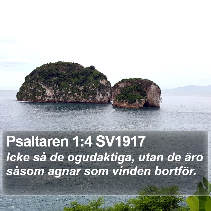 Psaltaren 1:4 SV1917 Bible Study