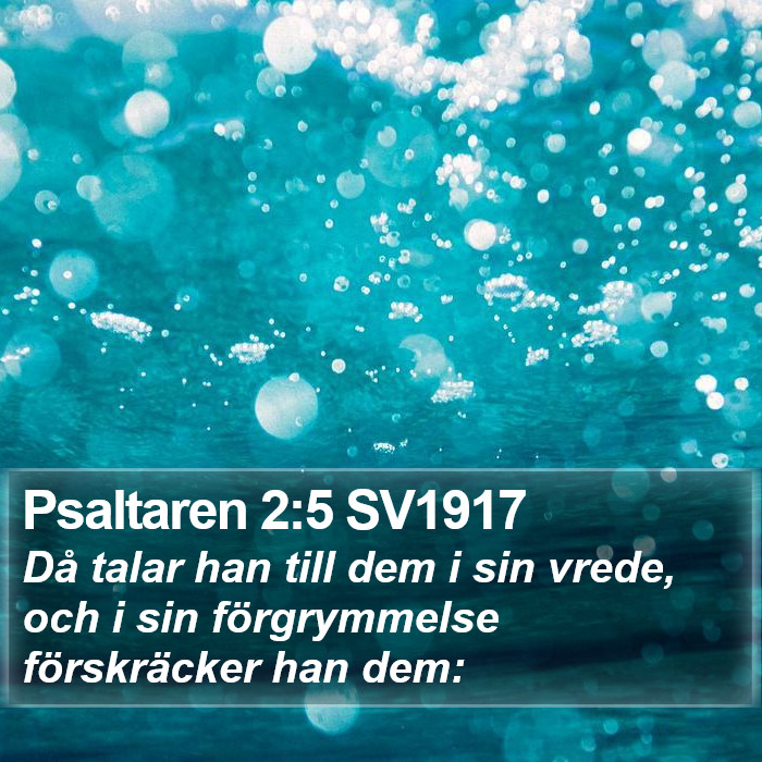 Psaltaren 2:5 SV1917 Bible Study