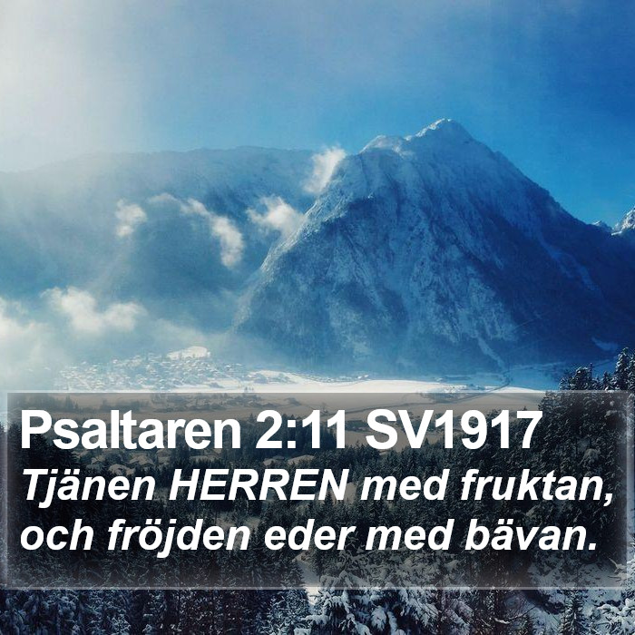 Psaltaren 2:11 SV1917 Bible Study