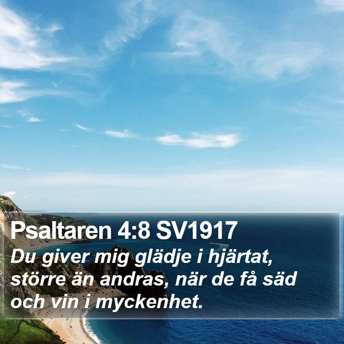 Psaltaren 4:8 SV1917 Bible Study