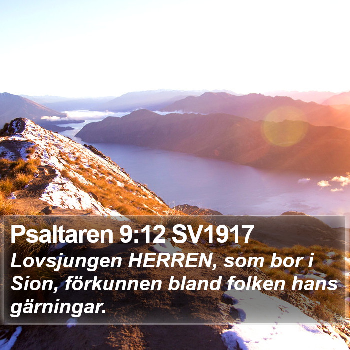 Psaltaren 9:12 SV1917 Bible Study