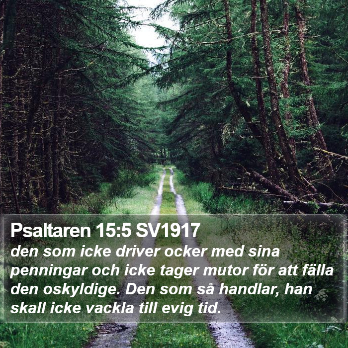 Psaltaren 15:5 SV1917 Bible Study