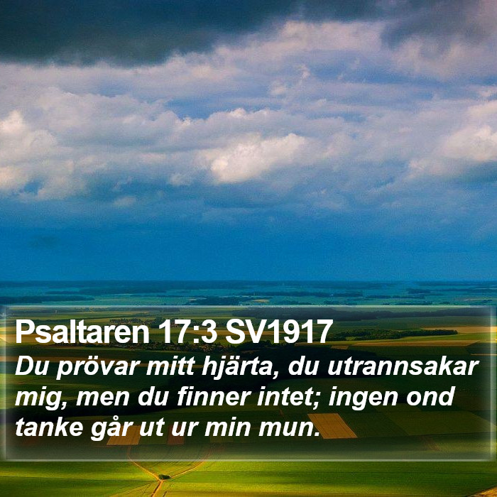 Psaltaren 17:3 SV1917 Bible Study