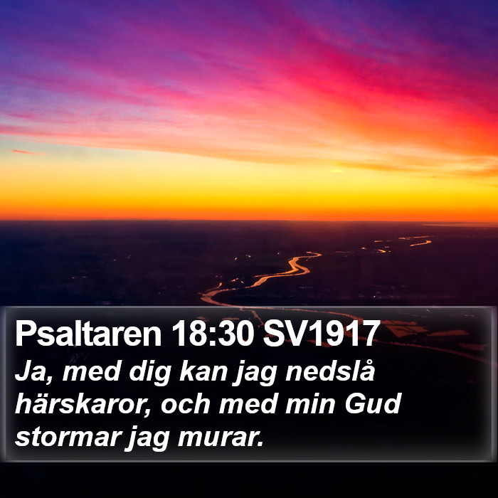 Psaltaren 18:30 SV1917 Bible Study