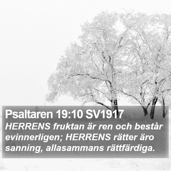 Psaltaren 19:10 SV1917 Bible Study