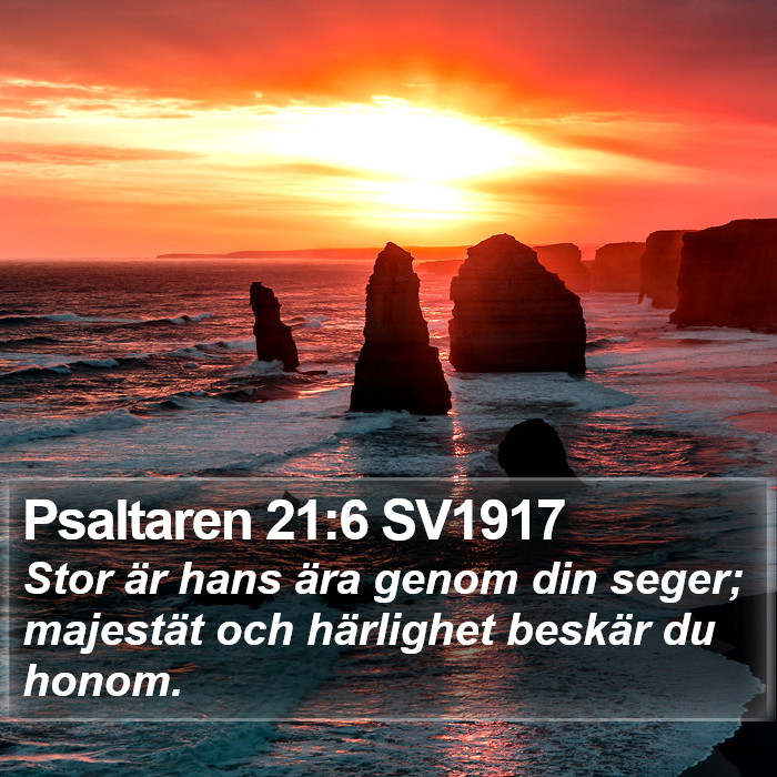 Psaltaren 21:6 SV1917 Bible Study