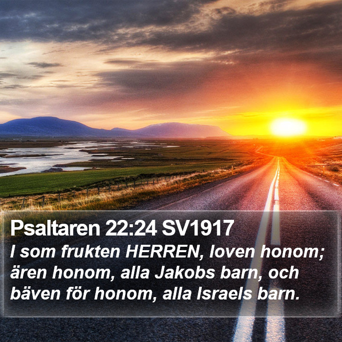 Psaltaren 22:24 SV1917 Bible Study