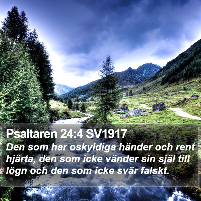 Psaltaren 24:4 SV1917 Bible Study