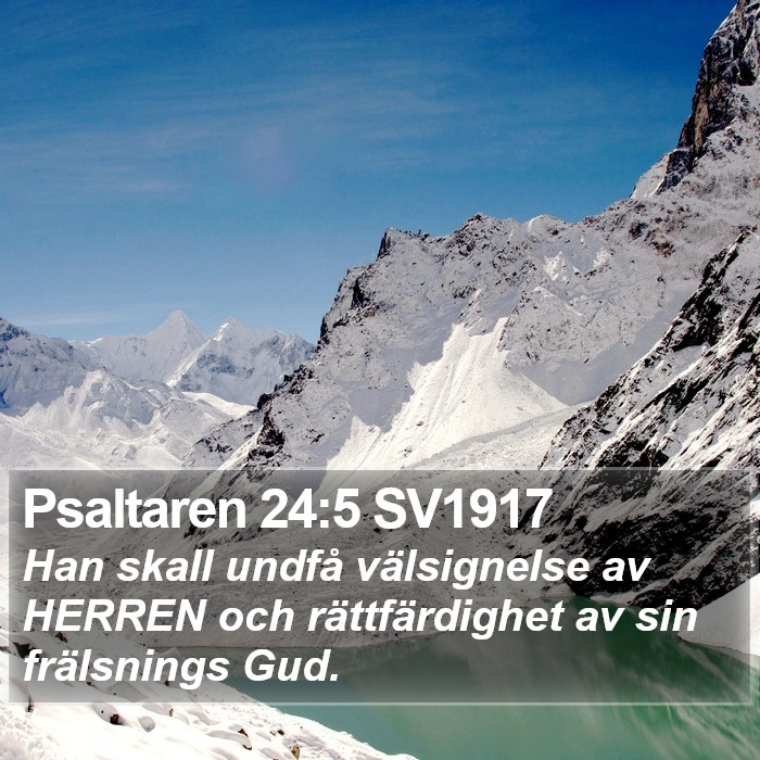 Psaltaren 24:5 SV1917 Bible Study