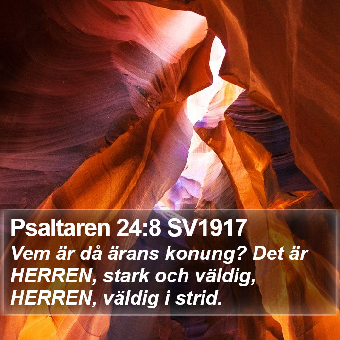 Psaltaren 24:8 SV1917 Bible Study