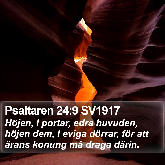 Psaltaren 24:9 SV1917 Bible Study