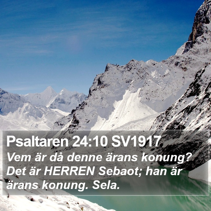 Psaltaren 24:10 SV1917 Bible Study