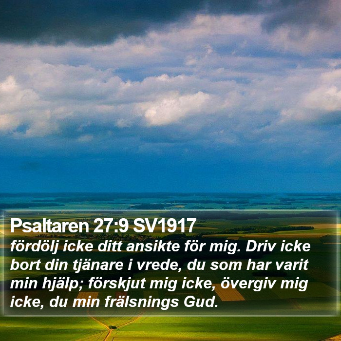 Psaltaren 27:9 SV1917 Bible Study