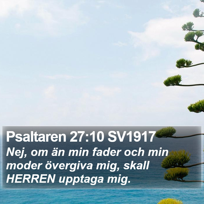 Psaltaren 27:10 SV1917 Bible Study