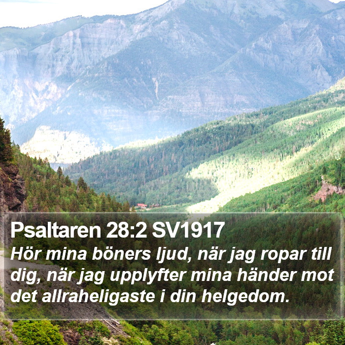 Psaltaren 28:2 SV1917 Bible Study