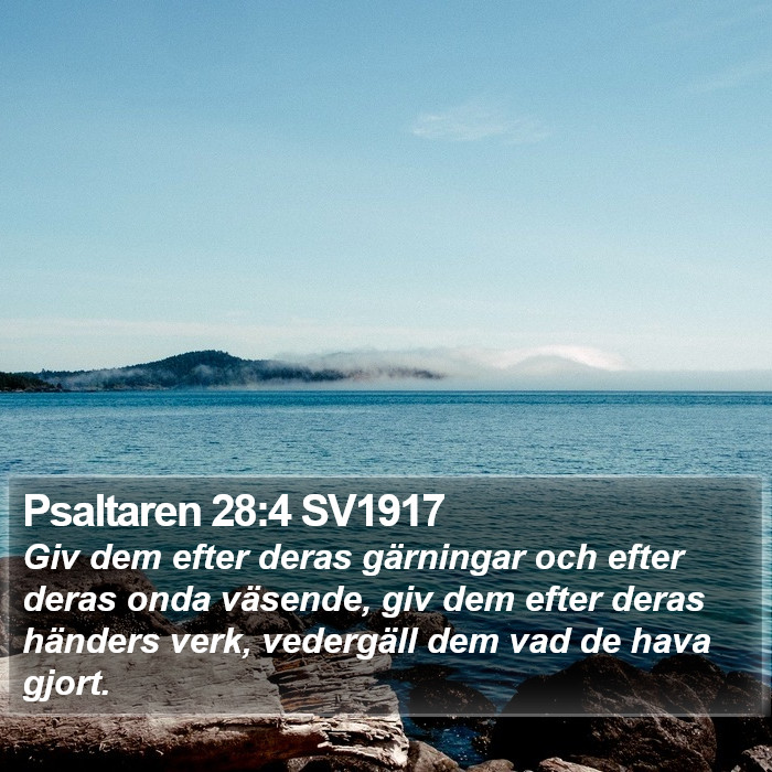 Psaltaren 28:4 SV1917 Bible Study