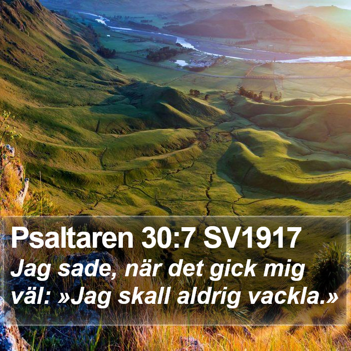 Psaltaren 30:7 SV1917 Bible Study