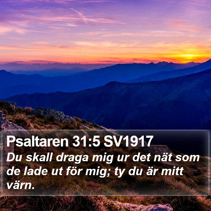 Psaltaren 31:5 SV1917 Bible Study