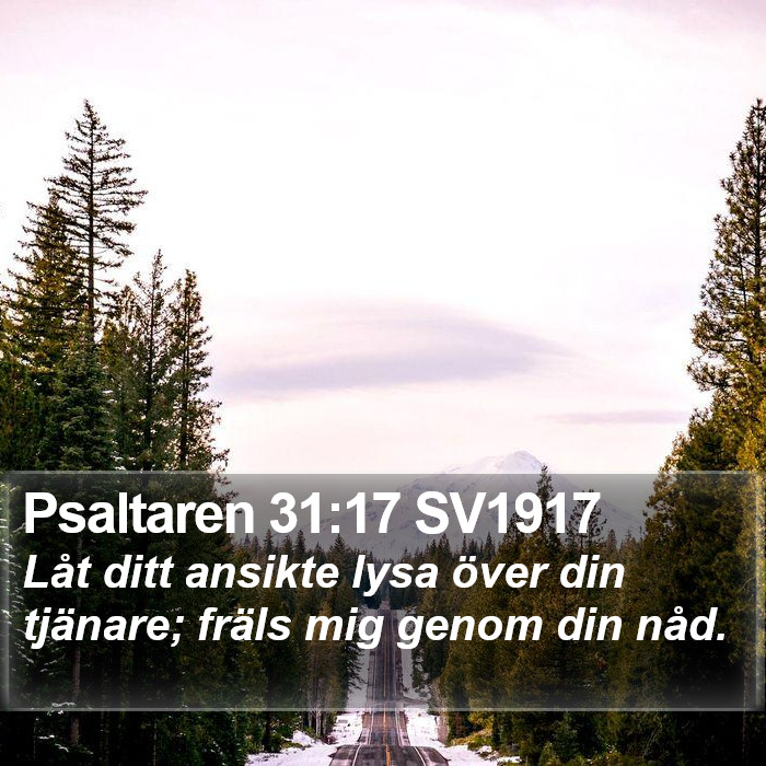 Psaltaren 31:17 SV1917 Bible Study