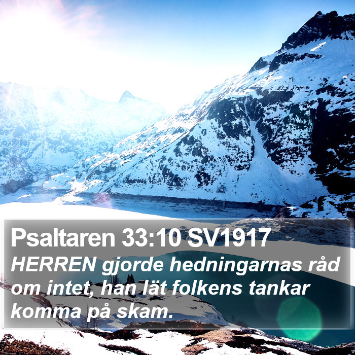 Psaltaren 33:10 SV1917 Bible Study